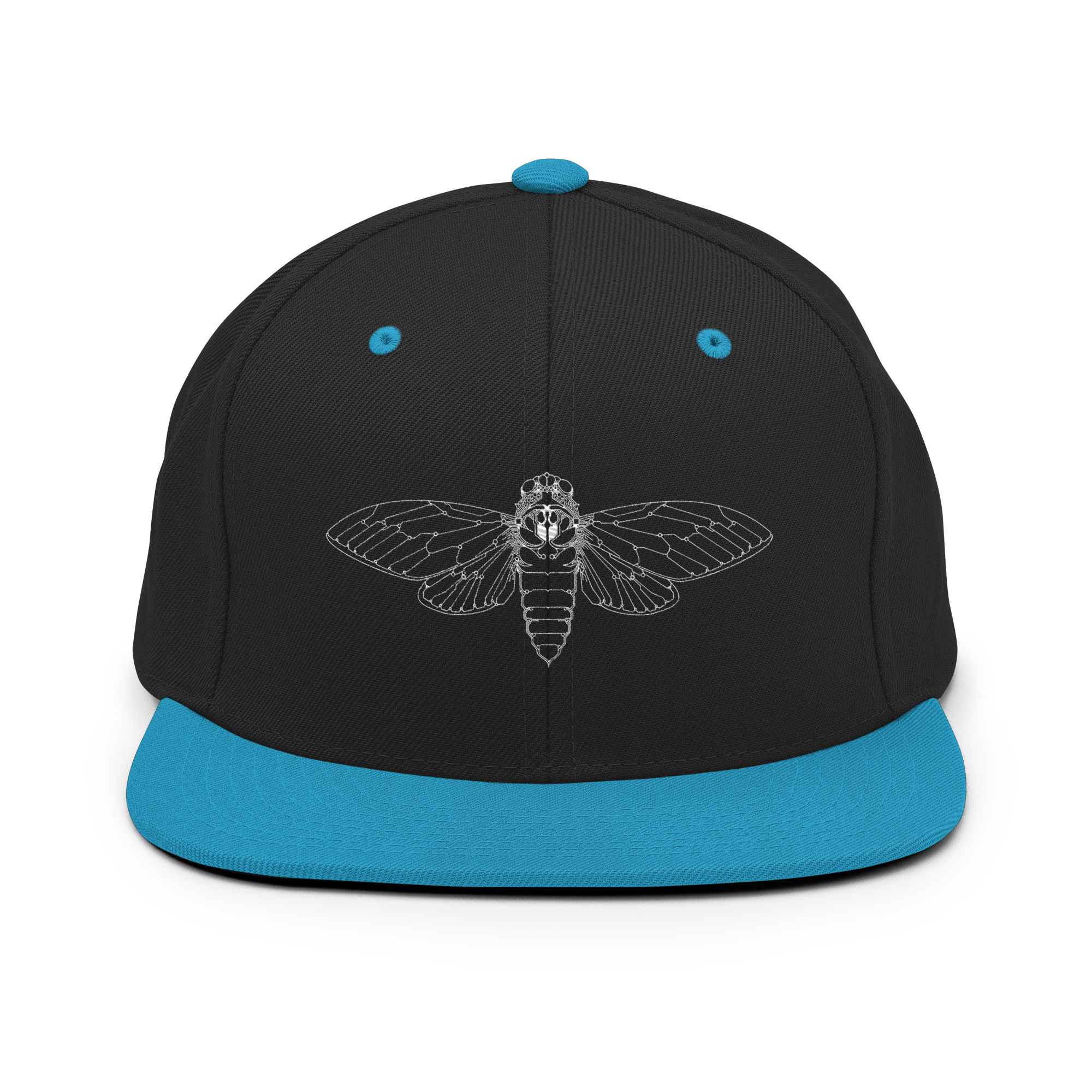 Cicada Embroidered Snapback Hat - Image 5