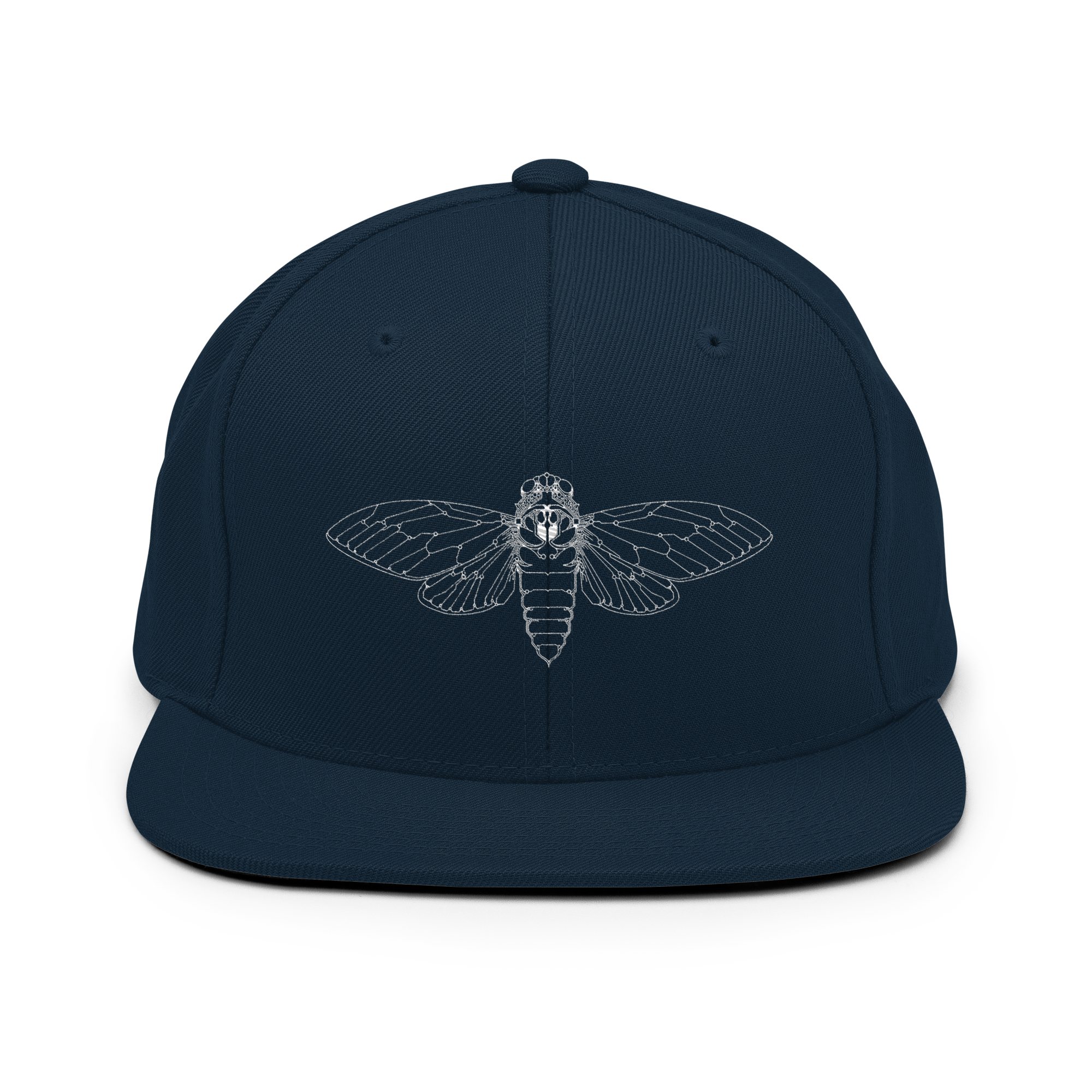 Cicada Embroidered Snapback Hat - Image 2