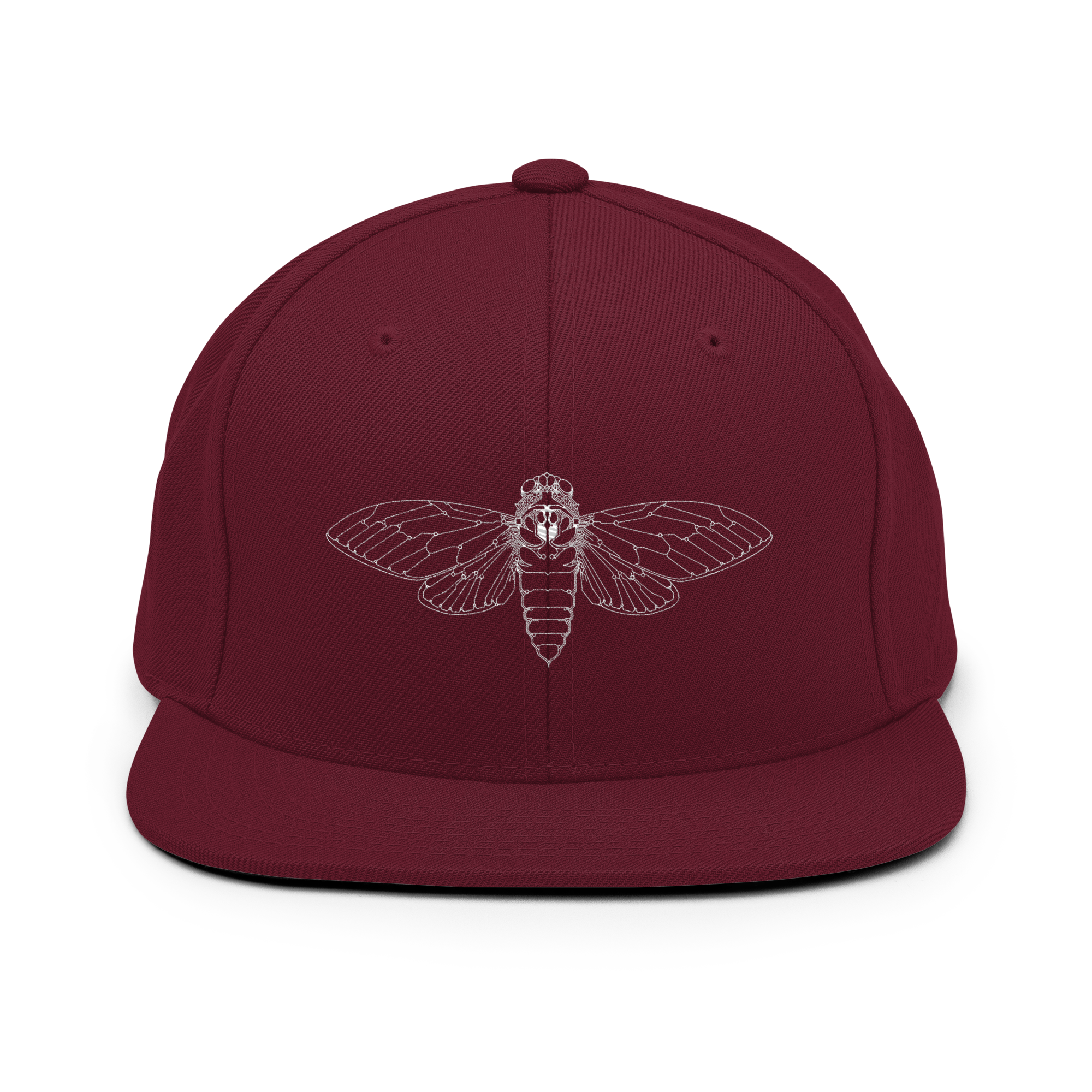 Cicada Embroidered Snapback Hat - Image 7