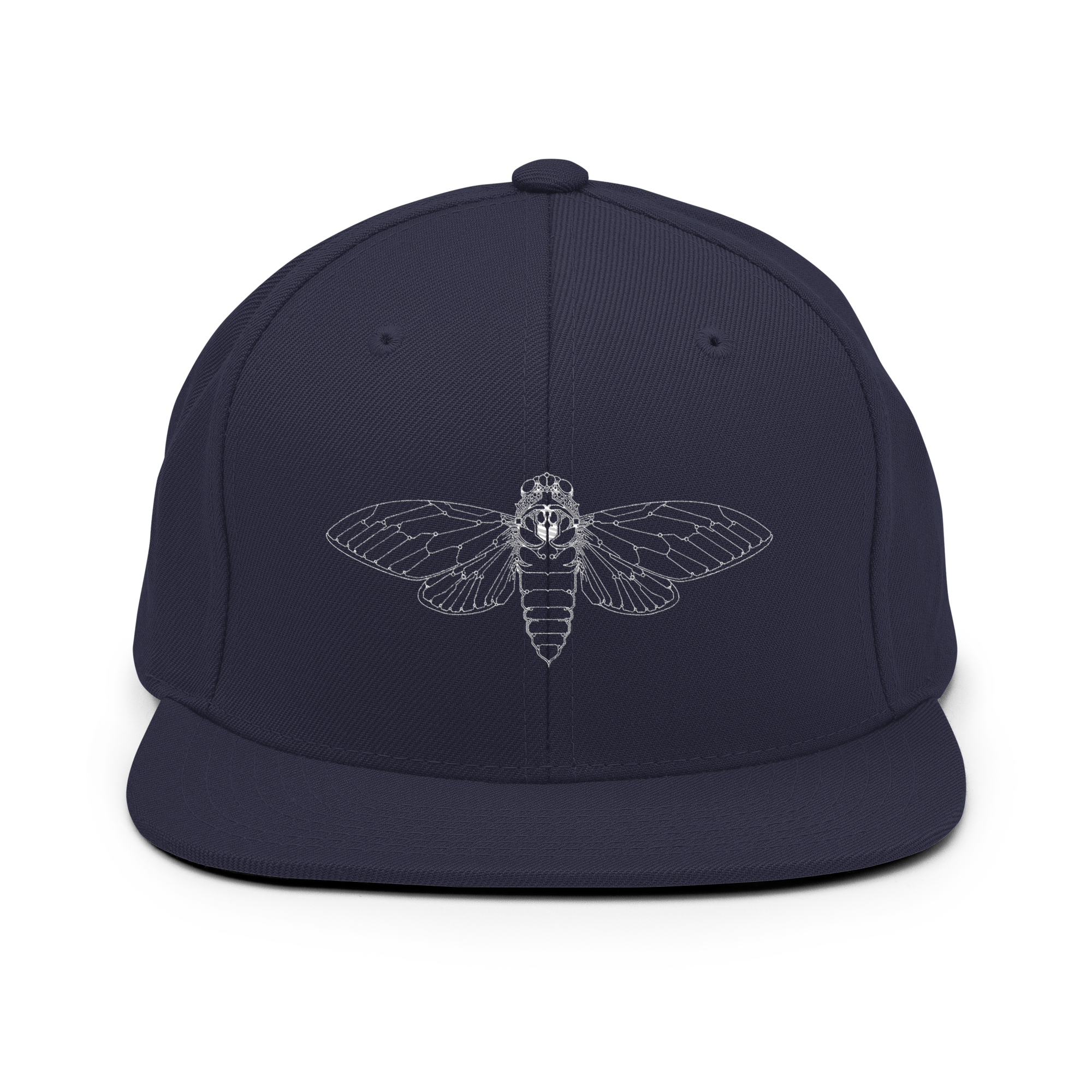 Cicada Embroidered Snapback Hat - Image 9