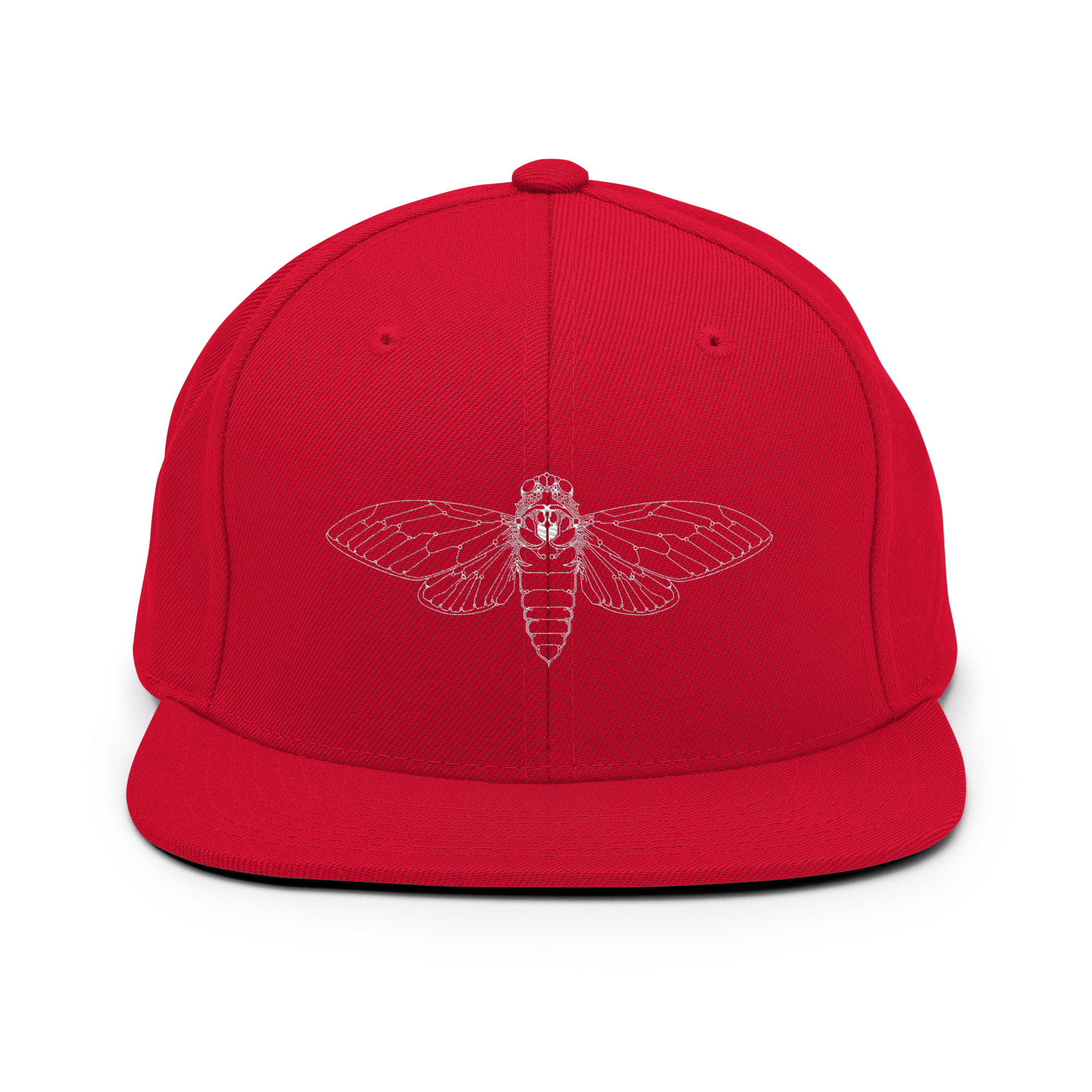 Cicada Embroidered Snapback Hat - Image 12