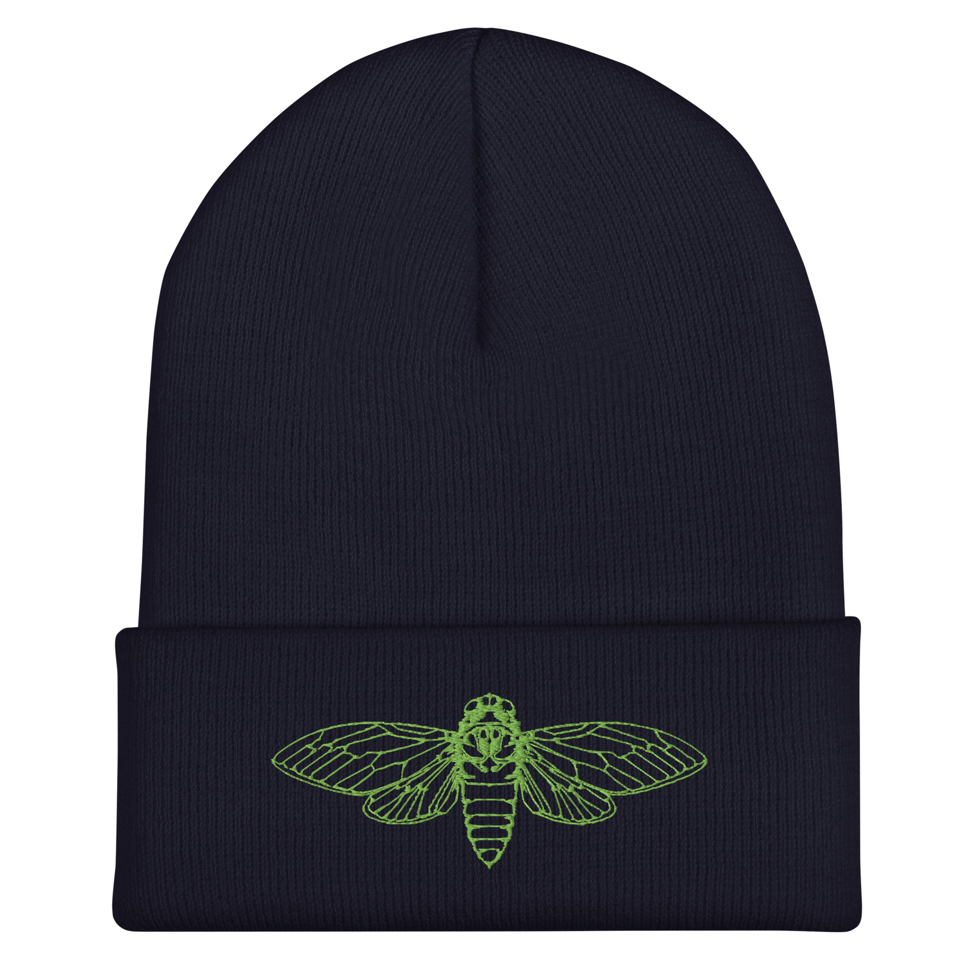 Cicada Embroidered Cuffed Beanie - Image 3