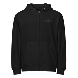 Cicada Embroidered Zip Hoodie