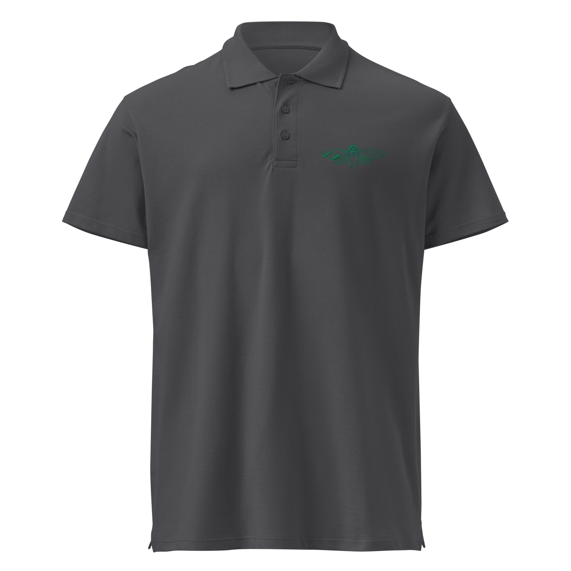 Cicada Embroidered Polo Shirt - Image 3