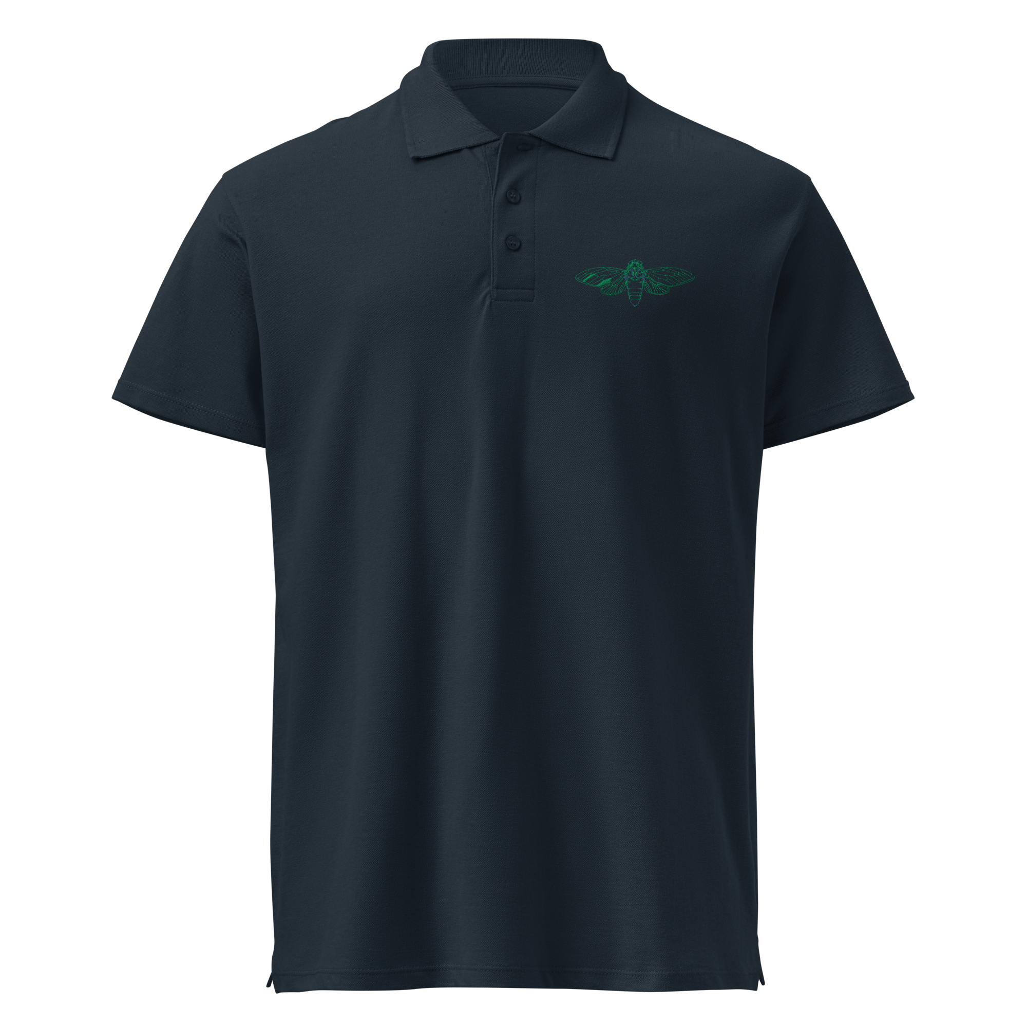 Cicada Embroidered Polo Shirt - Image 2